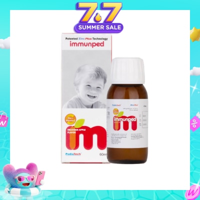 PEDIATECH - Immunped Zinc + Vitamin C Apple Syrup 60ml