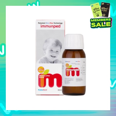 PEDIATECH Immunped Zinc + Vitamin C Apple Syrup 60ml