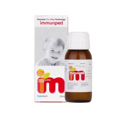 PEDIATECH Immunped Zinc + Vitamin C Apple Syrup 60ml
