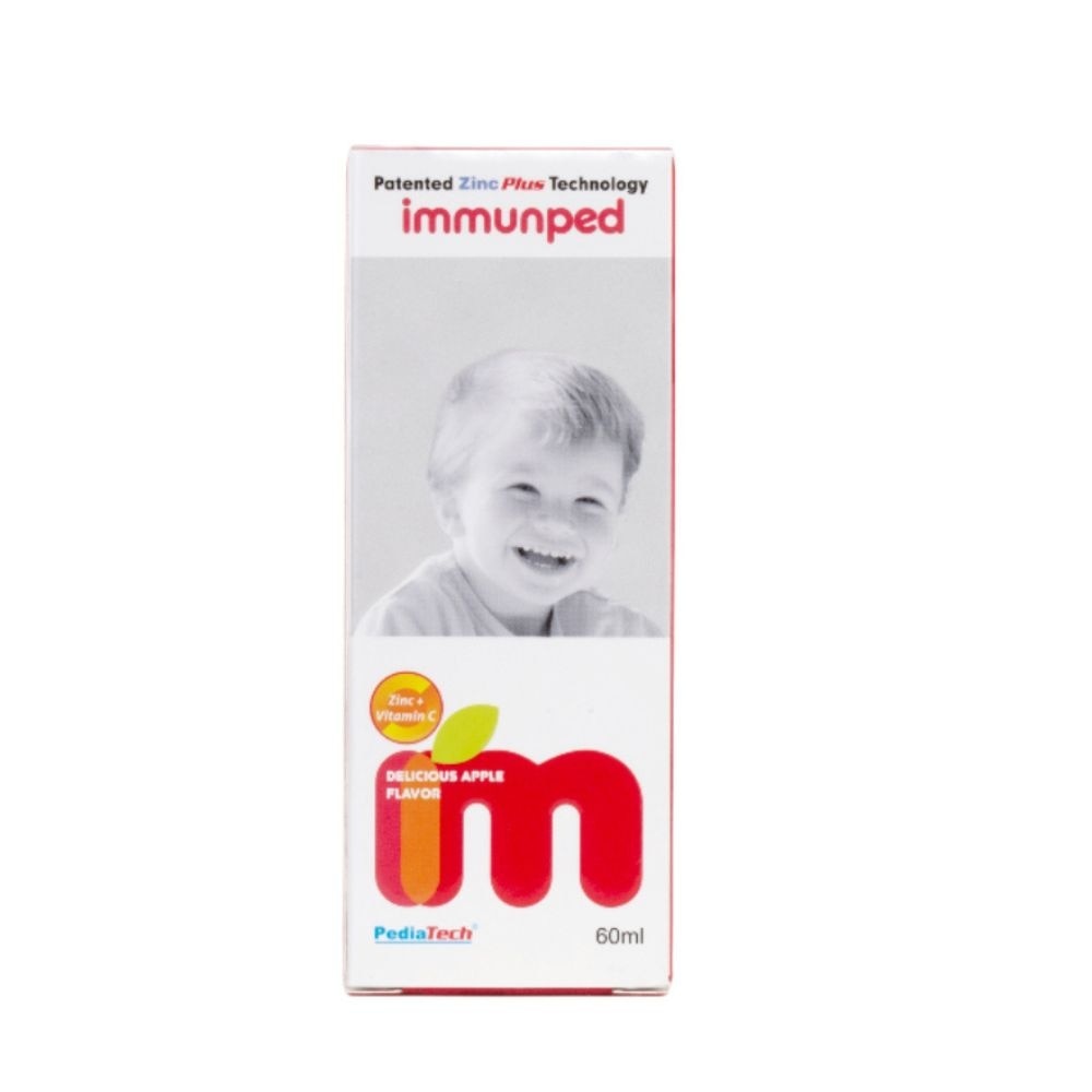 Immunped Zinc + Vitamin C Apple Syrup 60ml