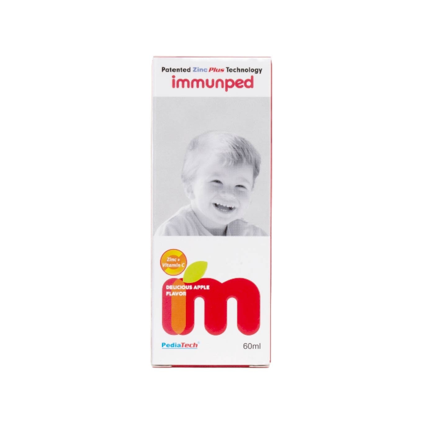 Immunped Zinc + Vitamin C Apple Syrup 60ml