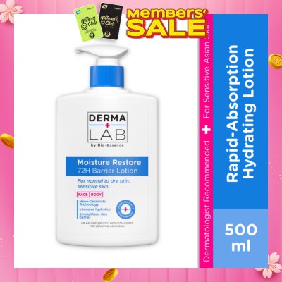 DERMA LAB Moisture Restore 72H Barrier Lotion 500ml