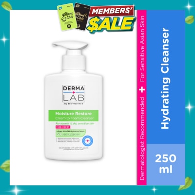 DERMA LAB Moisture Restore Cream to Foam Cleanser 250ml image