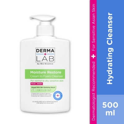 DERMA LAB Moisture Restore Cream to Foam Cleanser 500ml
