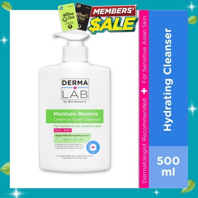 DERMA LAB Moisture Restore Cream to Foam Cleanser 500ml image