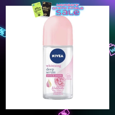 NIVEA Whitening Deep Serum White & Smooth Hokkaido Rose Deodorant Roll On 50ml