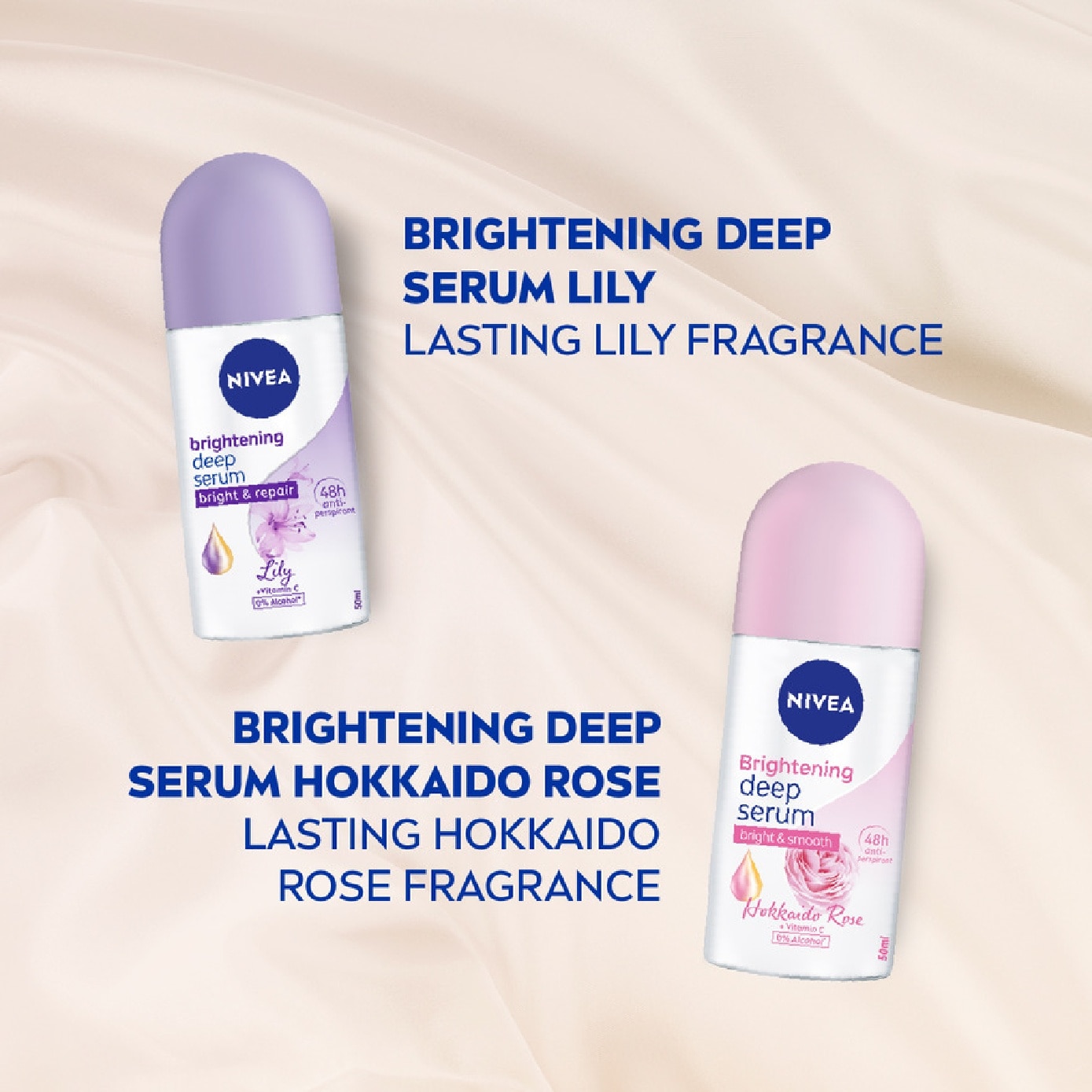 Whitening Deep Serum White & Firm Sakura Deodorant Roll On 50ml