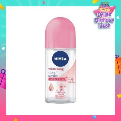 NIVEA Whitening Deep Serum White & Firm Sakura Deodorant Roll On 50ml