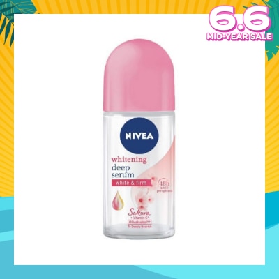 NIVEA Whitening Deep Serum White & Firm Sakura Deodorant Roll On 50ml