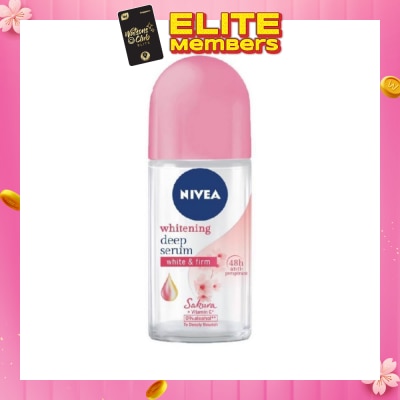 NIVEA Whitening Deep Serum White & Firm Sakura Deodorant Roll On 50ml