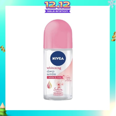 NIVEA Whitening Deep Serum White & Firm Sakura Deodorant Roll On 50ml