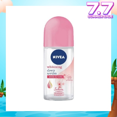 NIVEA Whitening Deep Serum White & Firm Sakura Deodorant Roll On 50ml