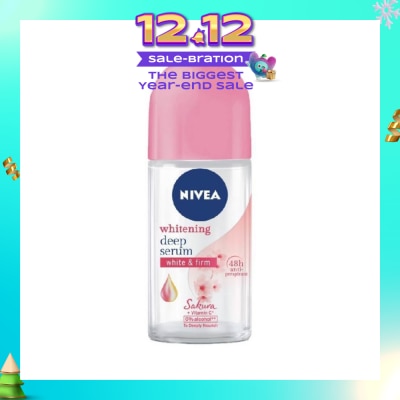 NIVEA Whitening Deep Serum White & Firm Sakura Deodorant Roll On 50ml