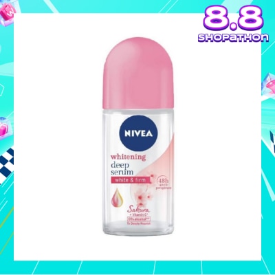 NIVEA Whitening Deep Serum White & Firm Sakura Deodorant Roll On 50ml