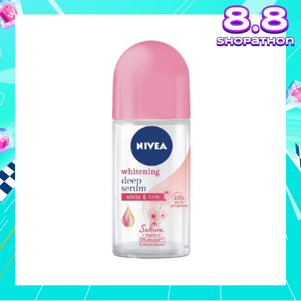 Whitening Deep Serum White & Firm Sakura Deodorant Roll On 50ml