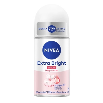 NIVEA Whitening Deep Serum White & Firm Sakura Deodorant Roll On 50ml