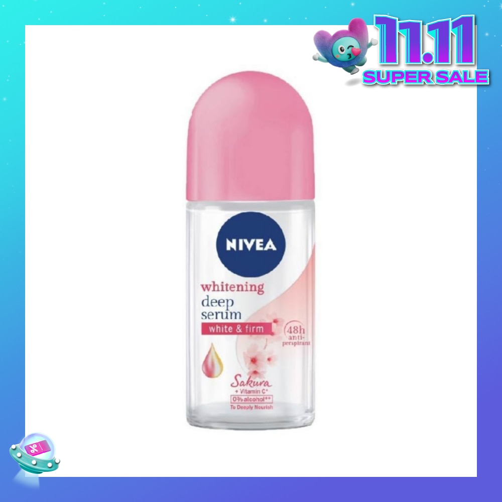 Whitening Deep Serum White & Firm Sakura Deodorant Roll On 50ml