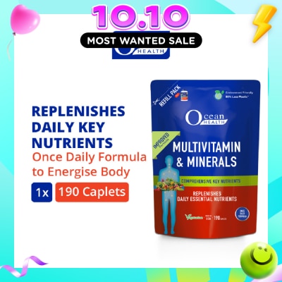 OCEAN HEALTH Multivitamin and Minerals Replenishes Daily Key Nutrients Refill Pouch 190s image