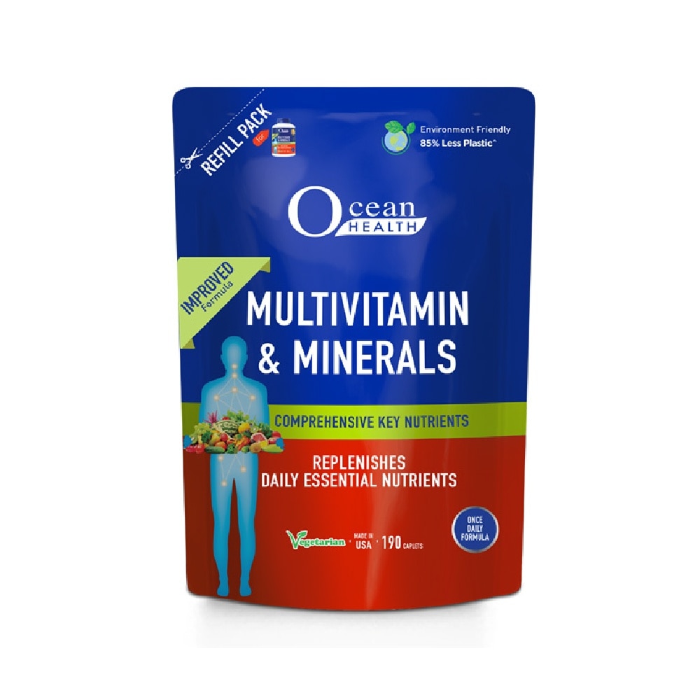 Multivitamin and Minerals Replenishes Daily Key Nutrients Refill Pouch 190s