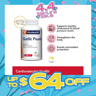 VITAHEALTH - Garlic Pearls Softgels 150s