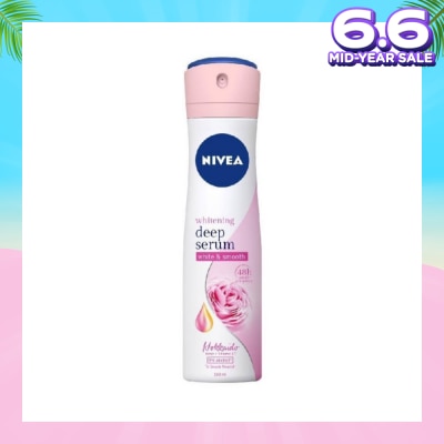 NIVEA Whitening Deep Serum White & Smooth Hokkaido Rose Deodorant Spray 150ml