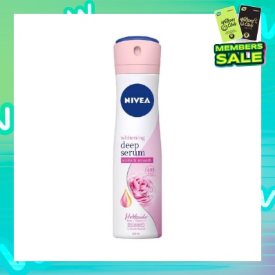 NIVEA Whitening Deep Serum White & Smooth Hokkaido Rose Deodorant Spray 150ml
