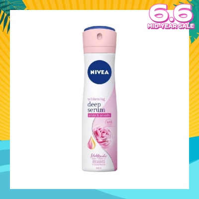 NIVEA Whitening Deep Serum White & Smooth Hokkaido Rose Deodorant Spray 150ml