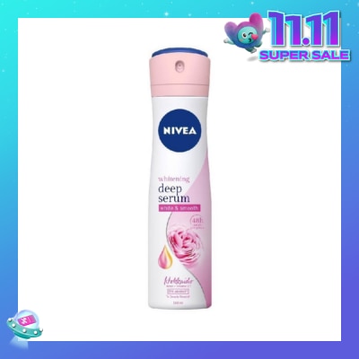 NIVEA Whitening Deep Serum White & Smooth Hokkaido Rose Deodorant Spray 150ml