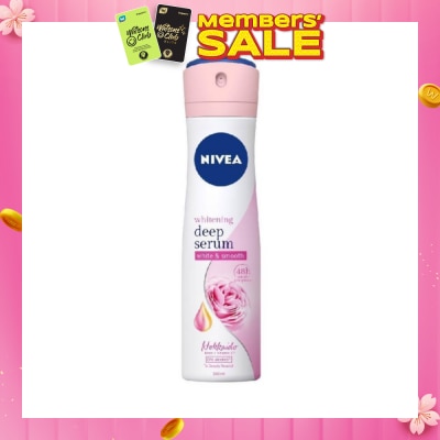 NIVEA Whitening Deep Serum White & Smooth Hokkaido Rose Deodorant Spray 150ml
