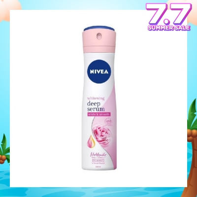 NIVEA Whitening Deep Serum White & Smooth Hokkaido Rose Deodorant Spray 150ml