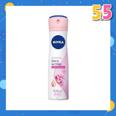 NIVEA Whitening Deep Serum White & Smooth Hokkaido Rose Deodorant Spray 150ml