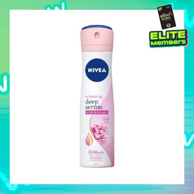 NIVEA Whitening Deep Serum White & Smooth Hokkaido Rose Deodorant Spray 150ml