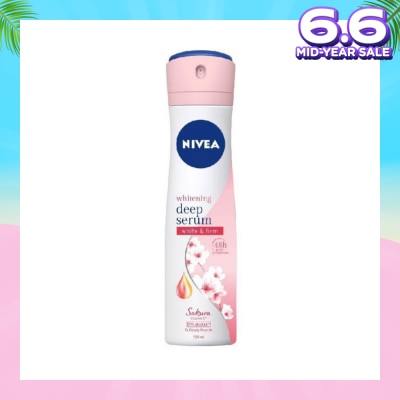 NIVEA Whitening Deep Serum White & Firm Sakura Deodorant Spray 150ml