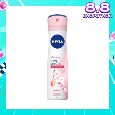 NIVEA Whitening Deep Serum White & Firm Sakura Deodorant Spray 150ml