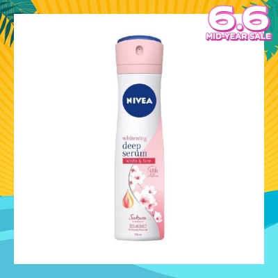 NIVEA Whitening Deep Serum White & Firm Sakura Deodorant Spray 150ml