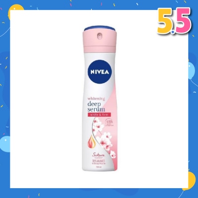 NIVEA Whitening Deep Serum White & Firm Sakura Deodorant Spray 150ml