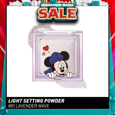 CLIO - Disney Edition Light Setting Powder 01 Lavender Wave 4.8g