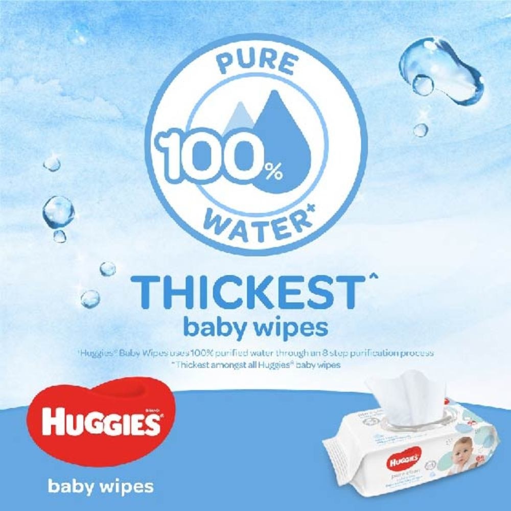 Pure Clean Baby Wipes 64s x 3packs