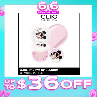 CLIO - Wake Up Tone Up Cushion 01 Muted Purple 15g