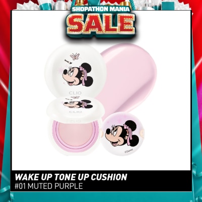 CLIO - Wake Up Tone Up Cushion 01 Muted Purple 15g