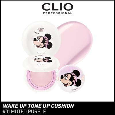 CLIO - Wake Up Tone Up Cushion 01 Muted Purple 15g