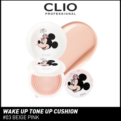 CLIO - Wake Up Tone Up Cushion 03 Beige Pink 15g