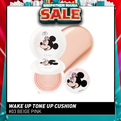 CLIO - Wake Up Tone Up Cushion 03 Beige Pink 15g