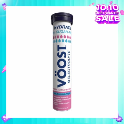 VOOST Hydrate 98% Sugar-Free Effervescent Raspberry Tablet 20s