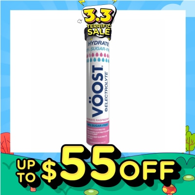VOOST Hydrate 98% Sugar-Free Effervescent Raspberry Tablet 20s