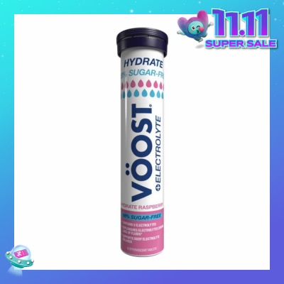 VOOST Hydrate 98% Sugar-Free Effervescent Raspberry Tablet 20s