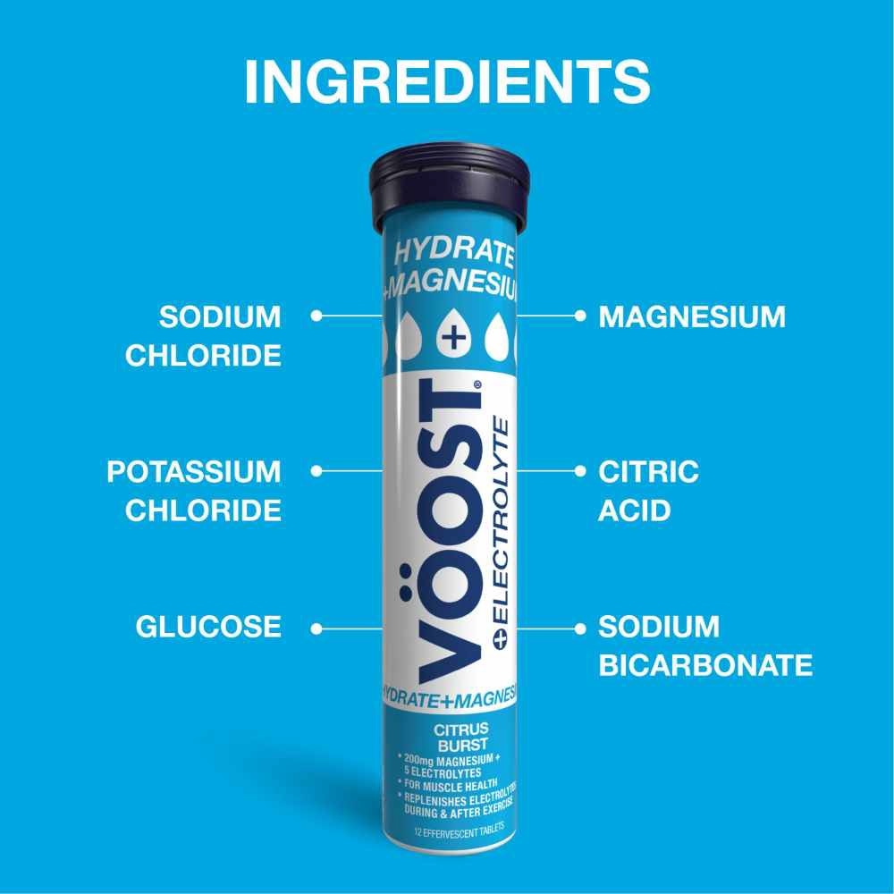 Hydrate + Magnesium Citrus Burst Effervescent Tablets 12
