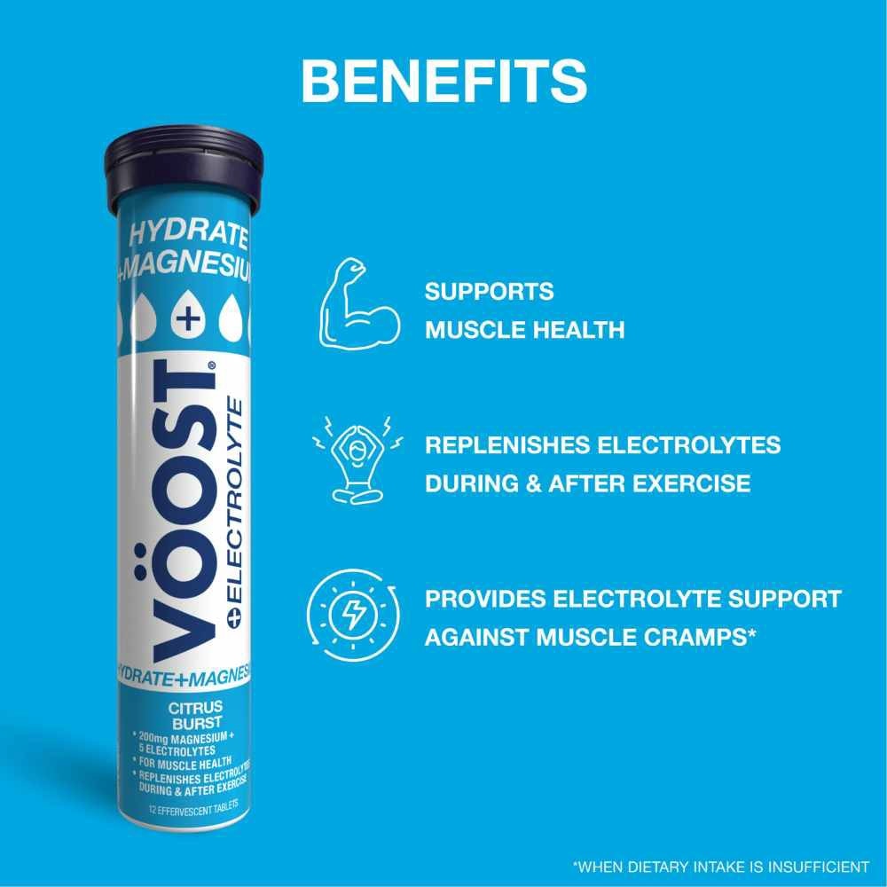 Hydrate + Magnesium Citrus Burst Effervescent Tablets 12