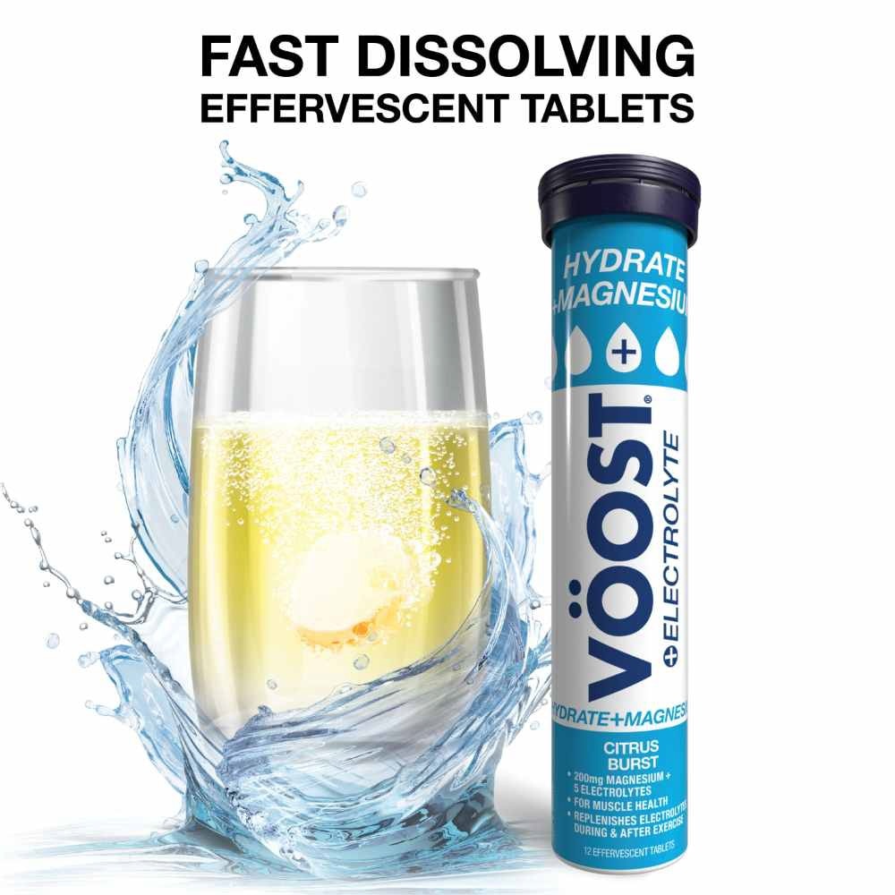 Hydrate + Magnesium Citrus Burst Effervescent Tablets 12