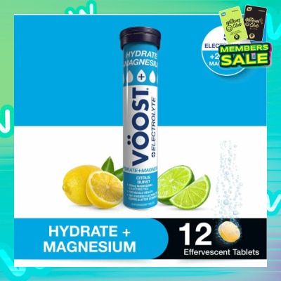 VOOST Hydrate + Magnesium Citrus Burst Effervescent Tablets 12